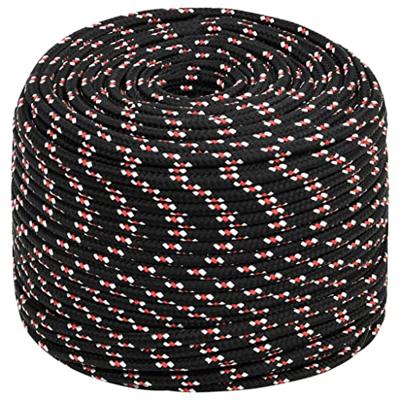 VidaXL Boot touw 10 mm 25 m polypropyleen zwart