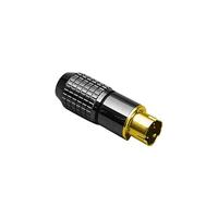 BKL Electronic 0204022 Miniatuur-DIN-connector Stekker, recht Aantal polen: 8 Zwart 1 stuk(s) - thumbnail