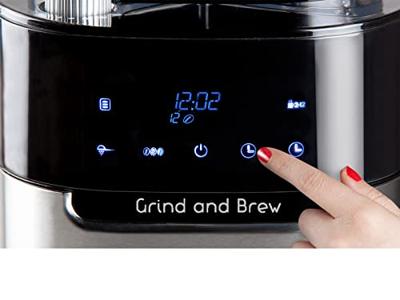 DOMO Grind & Brew DO721K Koffievolautomaat Zwart, RVS - thumbnail