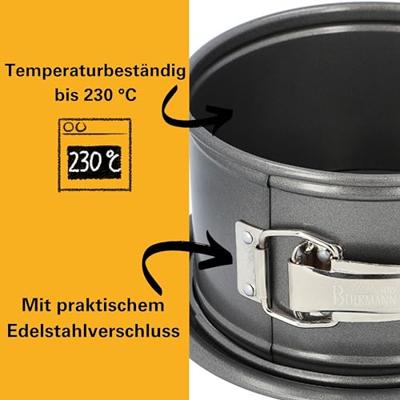 Hartvormige bakvorm met uitneembare bodem - BIRKMANN - EASY BAKING - Koolstofstaal - Antiaanbaklaag - 26,5 x 25 x 9 cm Hartvormige bakvorm met uitneembare bodem - BIRKMANN - EASY BAKING - Koolstofstaal - Antiaanbaklaag - 26,5 x 25 x 9 cm