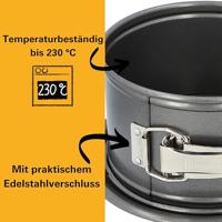 Hartvormige bakvorm met uitneembare bodem - BIRKMANN - EASY BAKING - Koolstofstaal - Antiaanbaklaag - 26,5 x 25 x 9 cm - thumbnail