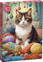 Knitty Cat Puzzel 1000 Stukjes - thumbnail