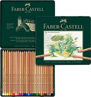24 PITT pastelpotloden Faber-Castell in metaal etui - thumbnail