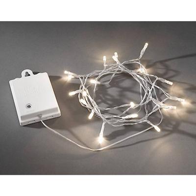 Konstsmide 3722-103 Micro-lichtketting Buiten werkt op batterijen Aantal lampen 20 LED Warmwit Konstsmide 3722-103 Micro-lichtketting Buiten werkt op batterijen Aantal lampen 20 LED Warmwit
