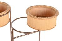 Grondlegger DKD Home Decor 55 x 42 x 79 cm Zwart Bruin Ijzer Bamboe Tropisch - thumbnail