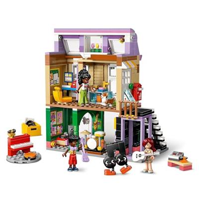 LEGO Friends 42653 Muziekwinkel en appartement - Speelset voor meisjes vanaf 7 jaar