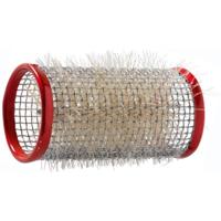 Sibel Hair Watergolfrollers Metaal 36mm Rood 12Stuks - thumbnail