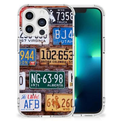 Apple iPhone 13 Pro Anti-shock Hoesje met foto Kentekenplaten Apple iPhone 13 Pro Anti-shock Hoesje met foto Kentekenplaten