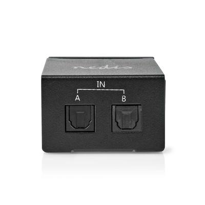 Nedis Digitale Audio-Switch | 2-wegs | Zwart | 1 stuks - ASWI2512BK ASWI2512BK
