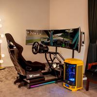 Thermaltake GR500 Racing Simulator Cockpit Racestoel Zwart - thumbnail
