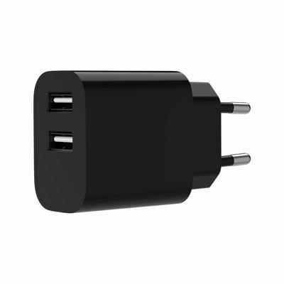 Universele USB lader, 2X USB 2.1A, Mix Color - thumbnail