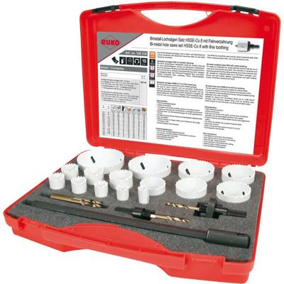 RUKO 126318 Gatenzaagset 21-delig 16 mm, 19 mm, 21 mm, 24 mm, 25 mm, 29 mm, 32 mm, 37 mm, 40 mm, 48 mm, 51 mm, 54 mm, 60 mm, 73 mm, 83 mm 1 stuk(s) RUKO 126318 Gatenzaagset 21-delig 16 mm, 19 mm, 21 mm, 24 mm, 25 mm, 29 mm, 32 mm, 37 mm, 40 mm, 48 mm, 51 mm, 54 mm, 60 mm, 73 mm, 83 mm 1 stuk(s)