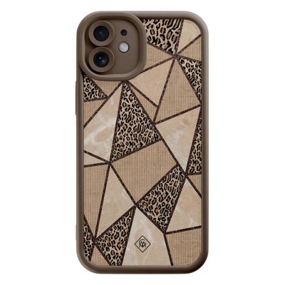 iPhone 11 bruine case - Leopard abstract iPhone 11 bruine case - Leopard abstract