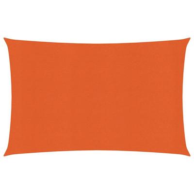 VidaXL Zonnezeil 160 g/m² 3,5x4,5 m hdpe oranje