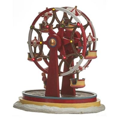 Kerstfiguur Fair Ground Ferris Wheel Red Luville - Luville