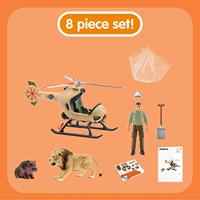 Schleich wild life reddingshelikopter voor dieren 42476 - thumbnail