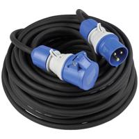 AS Schwabe 61409 Stroom Verlengkabel 16 A Zwart, Blauw 25 m H07RN-F 3G 2,5 mm² - thumbnail
