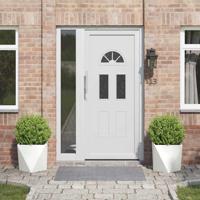 Plantenbak 2 pcs Wit 40 x 40 x 40 cm Staal - thumbnail