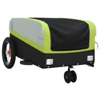 Fietstrailer 30 kg ijzer zwart en groen - thumbnail