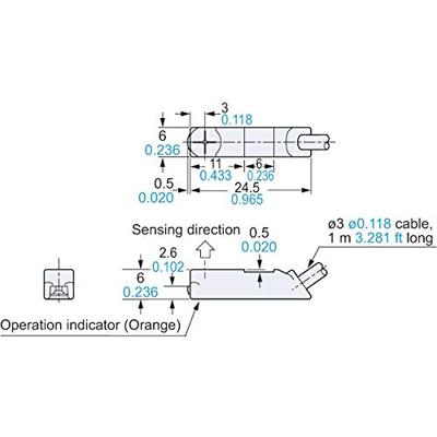 Panasonic Inductieve naderingsschakelaar NPN GX-F6A