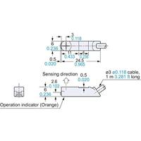 Panasonic Inductieve naderingsschakelaar NPN GX-F6A - thumbnail