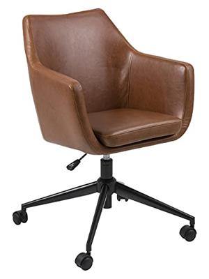 Bendt Bureaustoel 'Rikke' PU, kleur Donkerbruin Bendt Bureaustoel 'Rikke' PU, kleur Donkerbruin