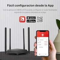 TP-Link MR1500X draadloos toegangspunt (WAP) 1201 Mbit/s Zwart - thumbnail