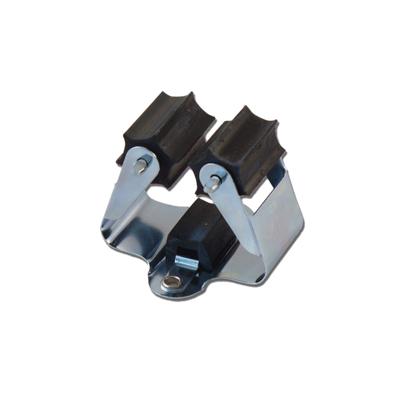 steelklem Prax Ø30 zwarte rol voor stelen van 28 tot 38 mm