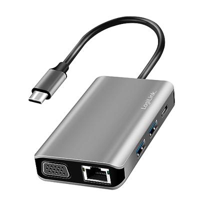 LogiLink UA0410 USB-C dockingstation Geschikt voor merk (dockingstation): Universeel USB-C Power Delivery