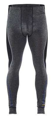 Blåkläder Lange onderbroek 100% merino WARM 18491732 | Medium Grijs/Zwart | Maat XL - 7330509423462