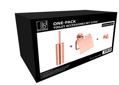 Toiletset Best Design One Pack Lyon Geborsteld Koper