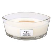 WoodWick white tea en jasmine ellipse candle - thumbnail