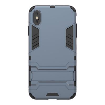 Shop4 - iPhone Xs Max Hoesje - Extreme Back Case Donker Blauw