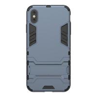 Shop4 - iPhone Xs Max Hoesje - Extreme Back Case Donker Blauw - thumbnail