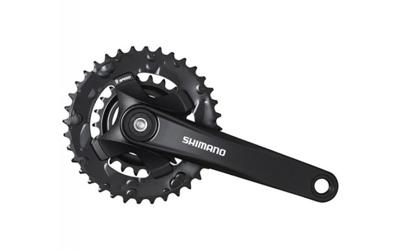 Shimano crankstel 2 x 9 speed altus fc-m101 met 175mm crankarm 36-22t met vierkante as zwart