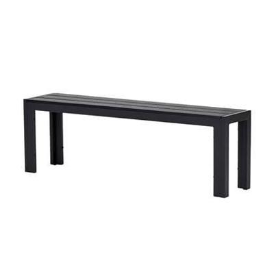 Lisomme Dylan tuinbank zwart - 132 x 30 cm