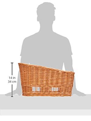 Basil pasja - hondenfietsmand - large - 50 cm - achtermand - natural
