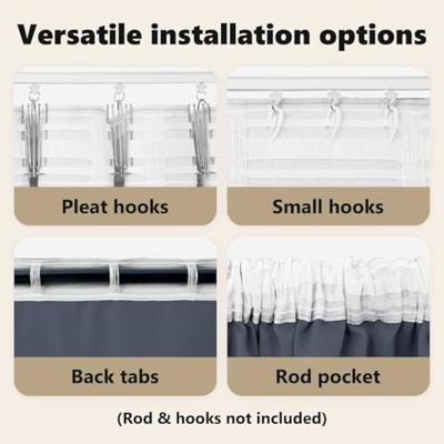 VidaXL Zwart-out gordijnen met ringen 2 pcs antraciet 245 x 140 cm