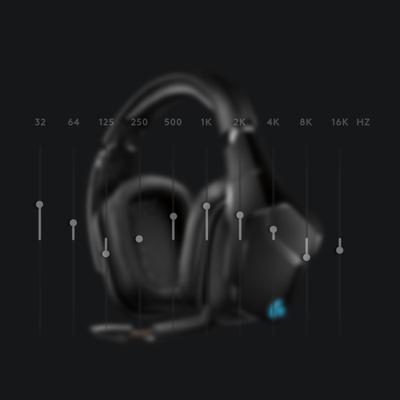 Logitech Gaming G935 Over Ear headset Kabel 7.1 Surround Zwart, RGB Ruisonderdrukking (microfoon) Volumeregeling, Microfoon uitschakelbaar (mute), Trilfunctie