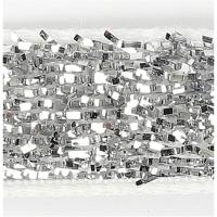 Vivi Gade Lint, b: 10 mm, zilver, 5 m/ 1 rol - thumbnail