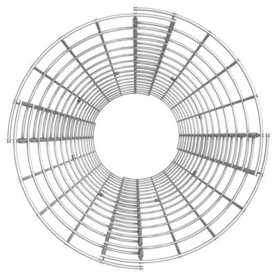 VidaXL Gabion plantenbakken 3 st rond verhoogd ø30x150 cm staal