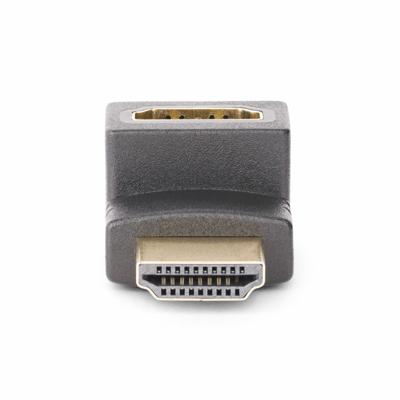 StarTech.com Opwaartse HDMI 2.0 Adapter, Verticale 90 Graden Haakse HDMI adapter, High Speed HDMI Port Saver, 4K 60Hz, M/F