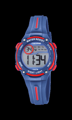 Horlogeband Calypso K6068.4 Silicoon Blauw