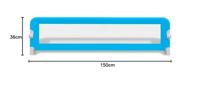 VidaXL Bedhekje peuter 150x42 cm blauw - thumbnail