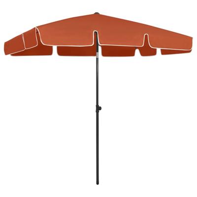 VidaXL Strandparasol 200x125 cm terracottakleurig