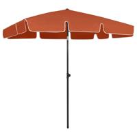 VidaXL Strandparasol 200x125 cm terracottakleurig - thumbnail