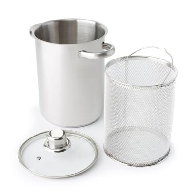 Asperge/pastapan RVS Ø16cm, Hoogte 22cm Asperge/pastapan RVS Ø16cm, Hoogte 22cm