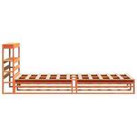 Bedframe zonder matras massief grenenhout wasbruin 75x190 cm - thumbnail