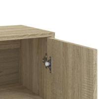 Dressoirs 3 st 60x31x84 cm bewerkt hout sonoma eikenkleurig - thumbnail