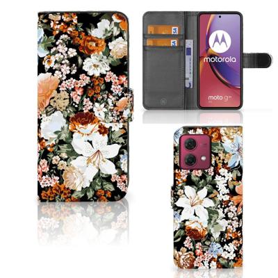 Hoesje voor Motorola Moto G84 Dark Flowers Hoesje voor Motorola Moto G84 Dark Flowers